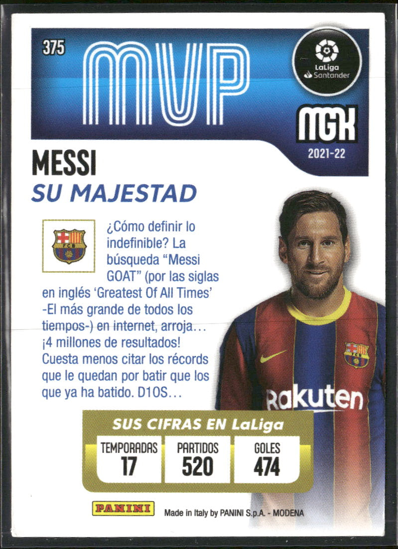 2021-22 Panini Megacracks Messi #375