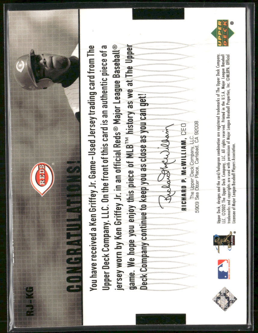 2003 Upper Deck Game Swatches Ken Griffey Jr. #RJ-KG