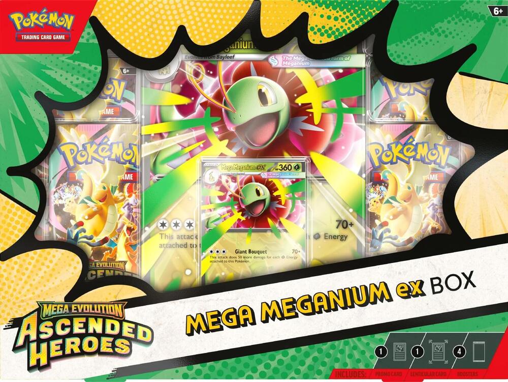 Pokemon TCG: Mega Evolution Ascended Heroes - Mega Meganium ex Box