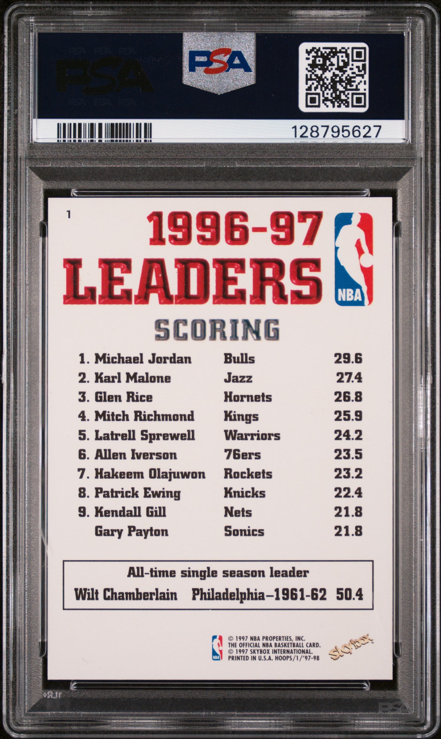 1997 Hoops Michael Jordan 9 PSA #1