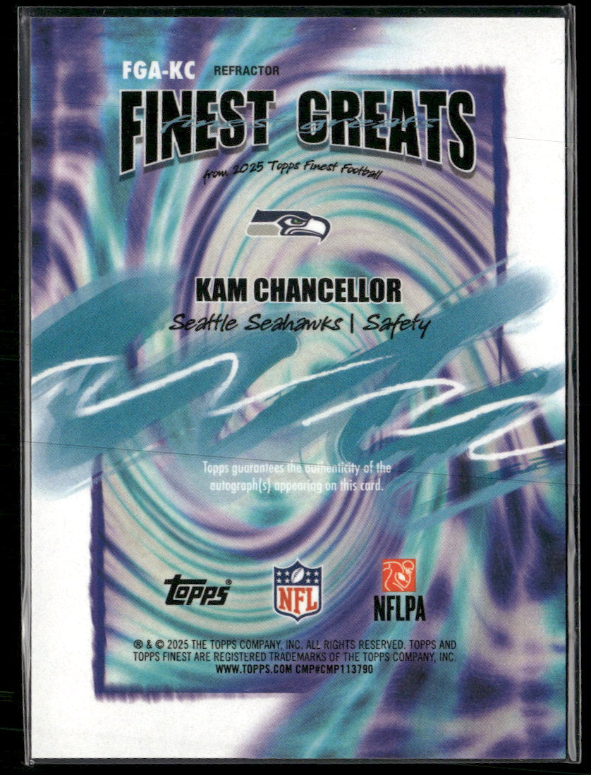 2025 Finest Finest Greats Autographs Kam Chancellor Auto #FGA-KC
