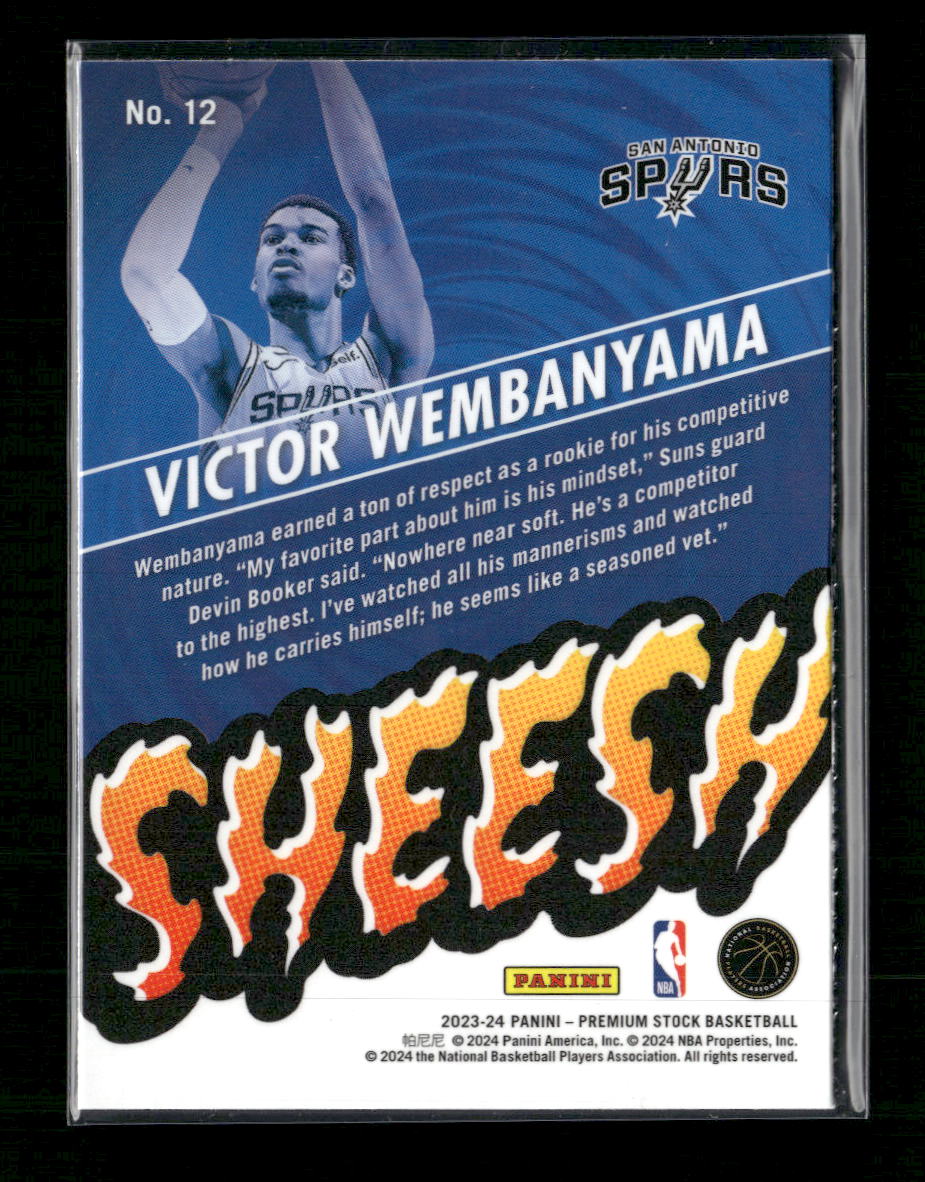 2023-24 Hoops Premium Stock Sheesh Victor Wembanyama #12