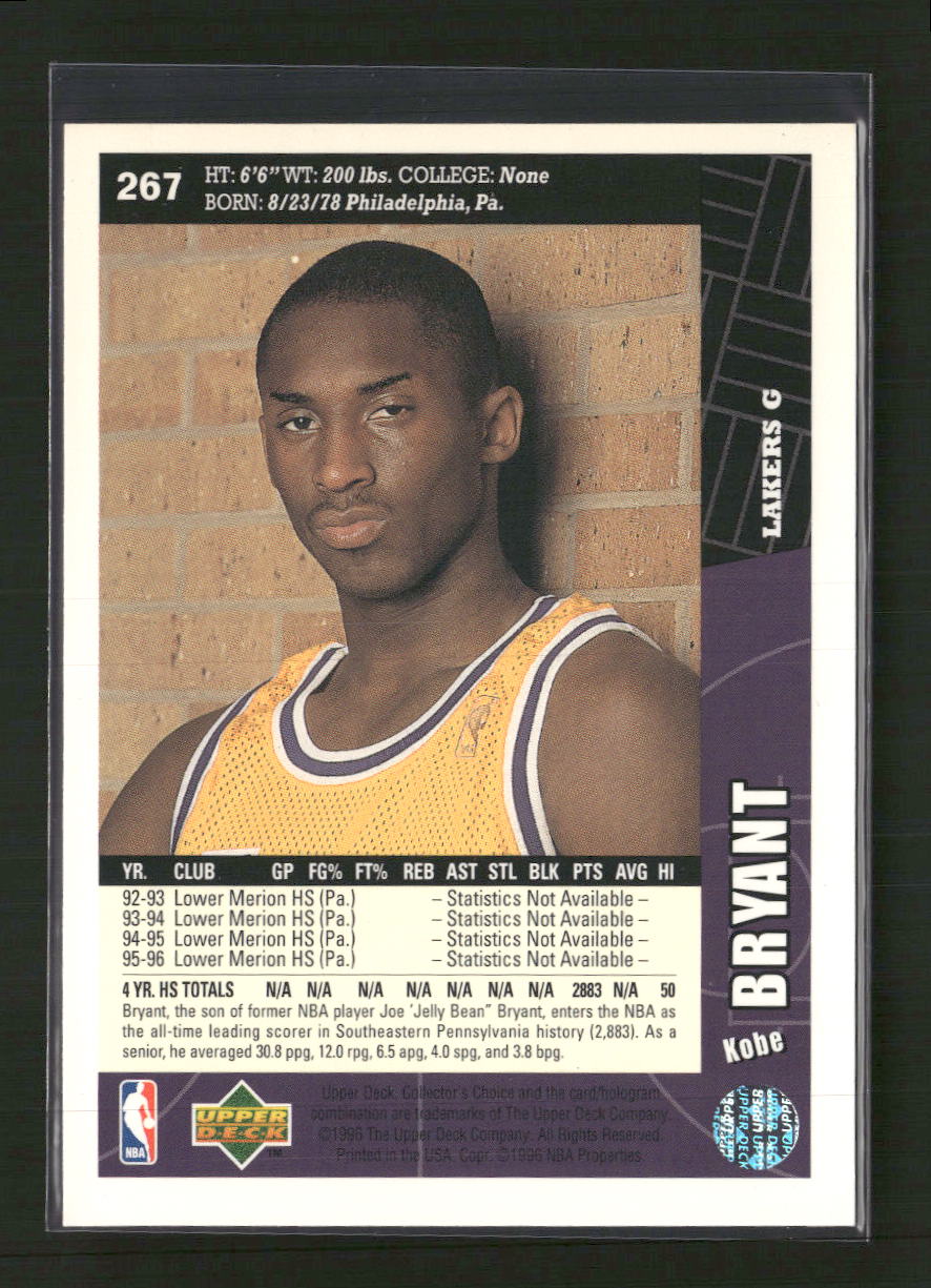 1996-97 Collector's Choice Kobe Bryant Rookie #267