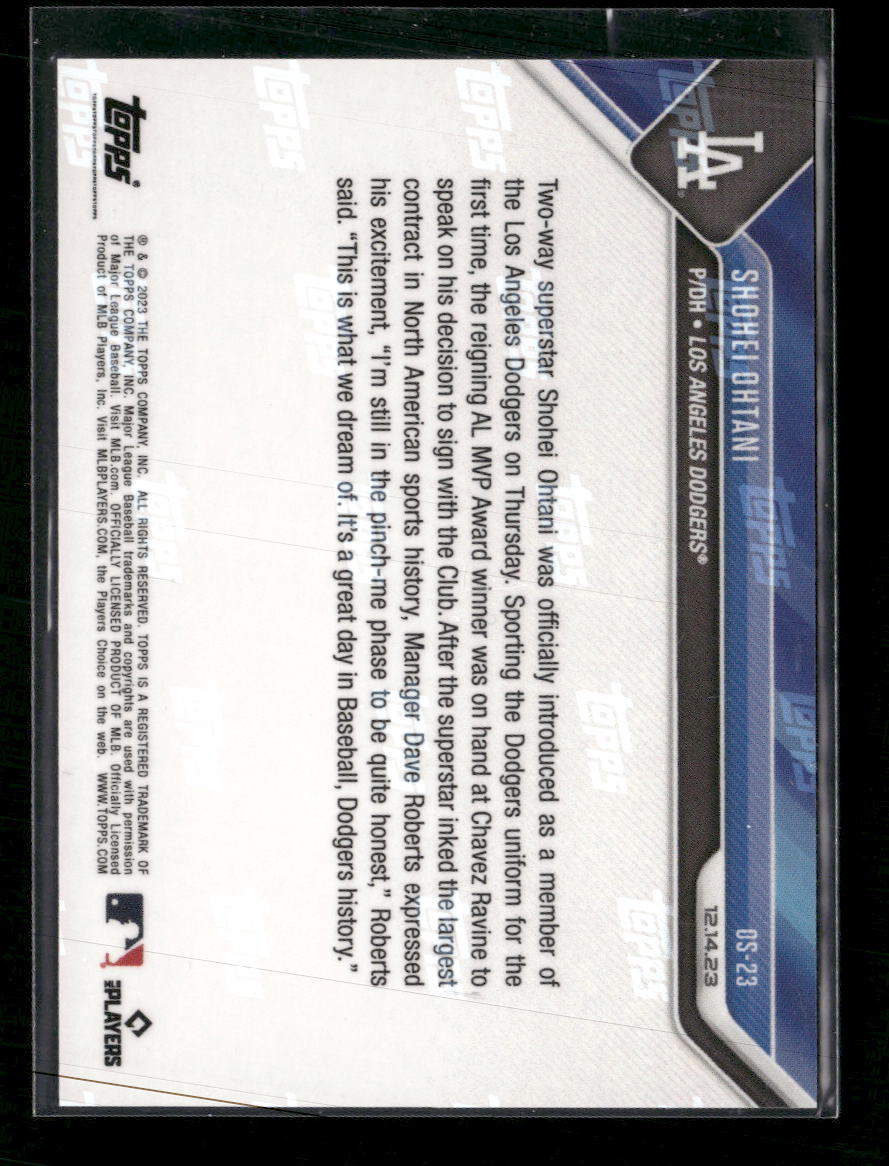 2023-24 Topps Now Off-Season Shohei Ohtani #OS-23