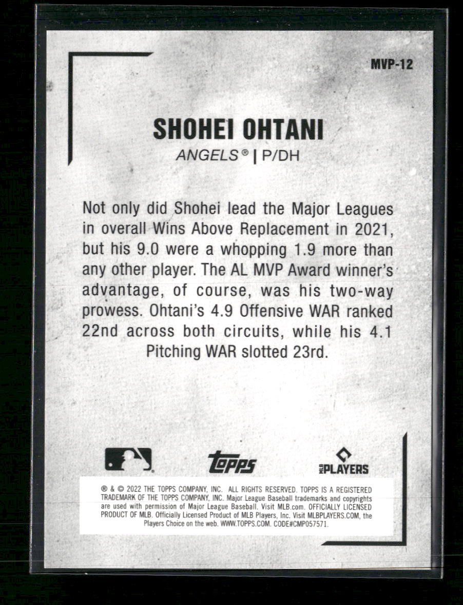 2022 Topps Japan Edition MVP Shohei Ohtani #MVP-12
