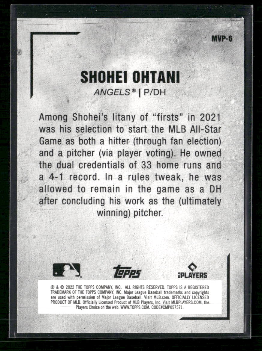 2022 Topps Japan Edition MVP Shohei Ohtani #MVP-6