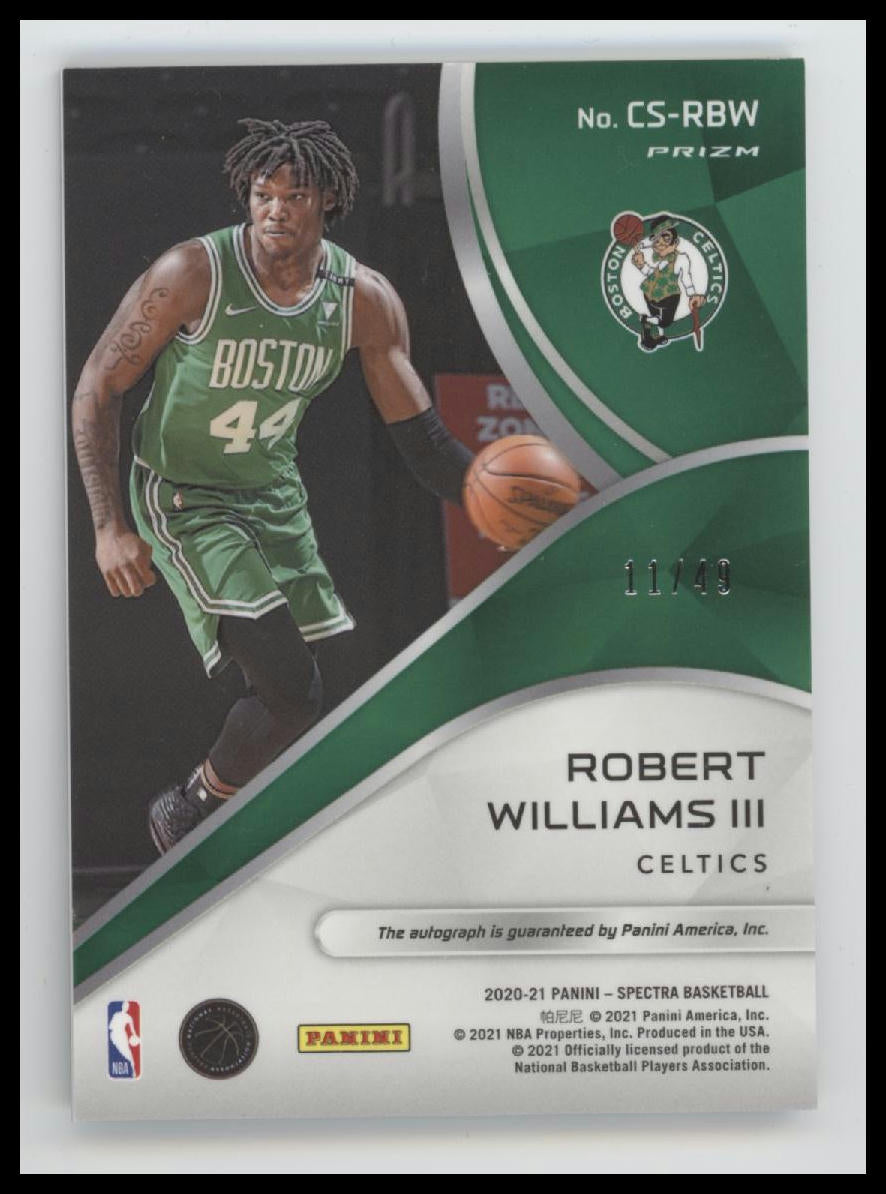 2020-21 Panini Spectra Catalysts Signatures Robert Williams III #/49 AU #CS-RBW