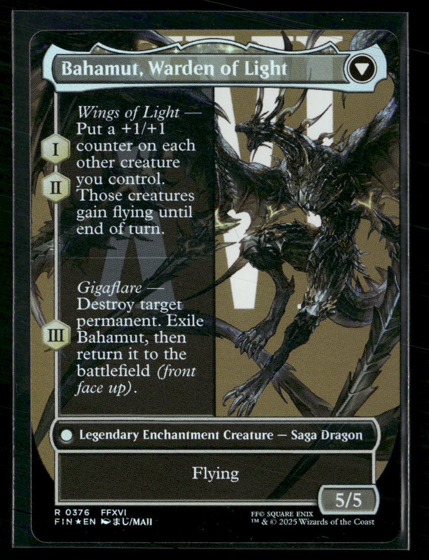 FINAL FANTASY Dion, Bahamut's Dominant (Borderless) Foil #376