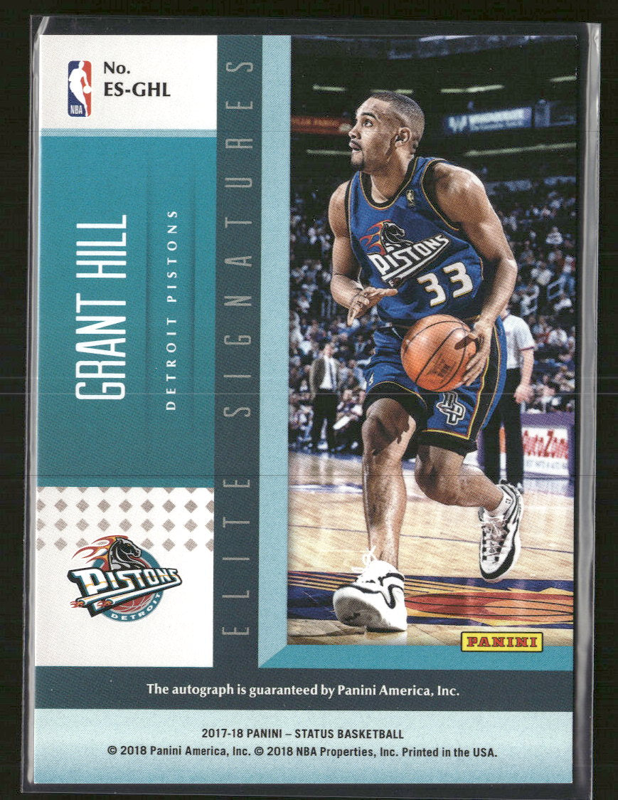 2017-18 Panini Status Elite Signatures Pink #/99 Grant Hill #ES-GHL
