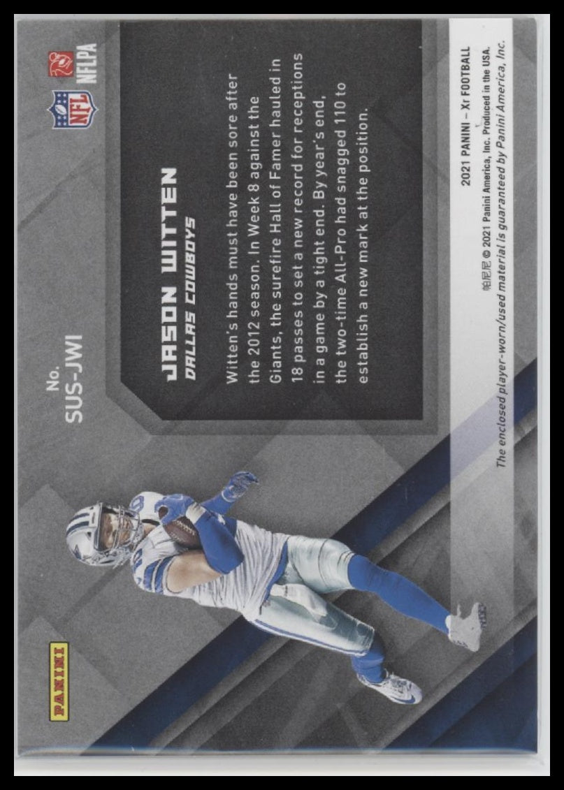 2021 Panini XR Summit Swatches Orange Jason Witten #/15 #SUS-JWI