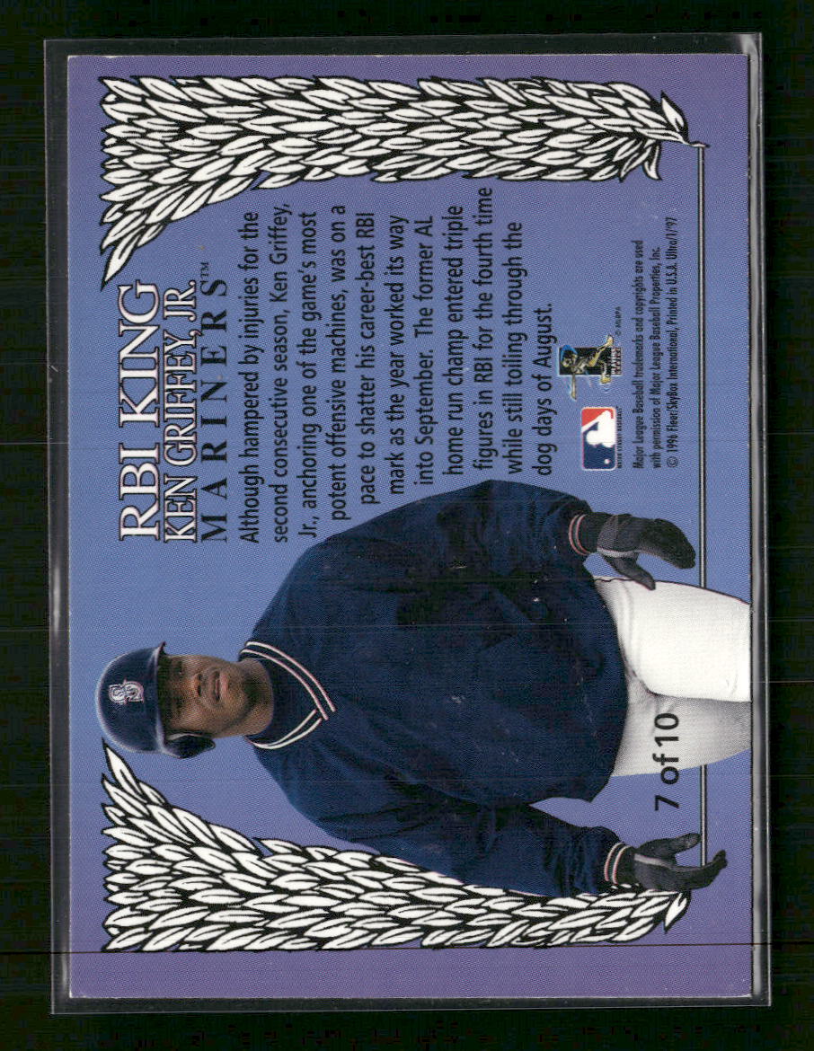 1997 Ultra RBI Kings Ken Griffey, Jr. #7 *Damage on back*