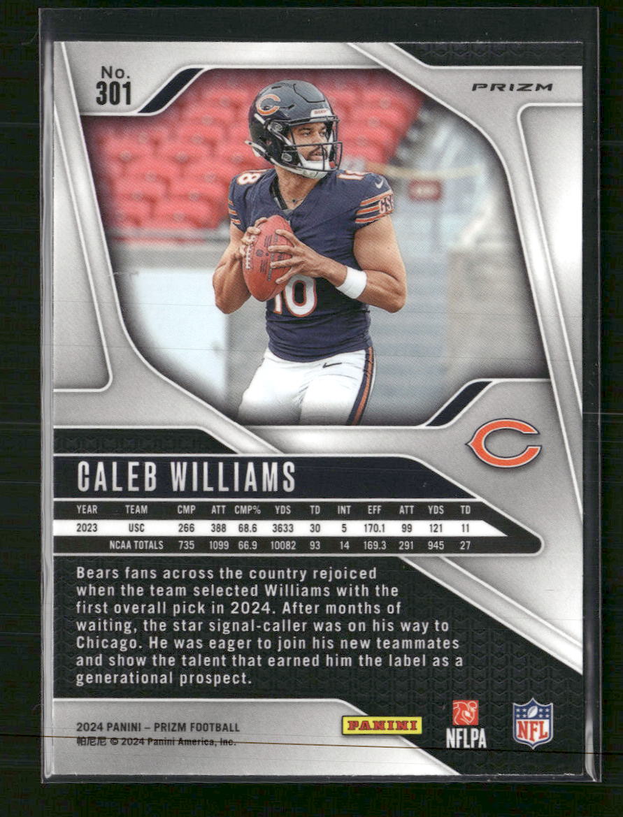 2024 Panini Prizm Silver Caleb Williams RC #301