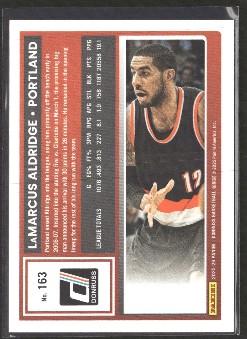 2025-26 Donruss Orange Lava LaMarcus Aldridge #/25 #163