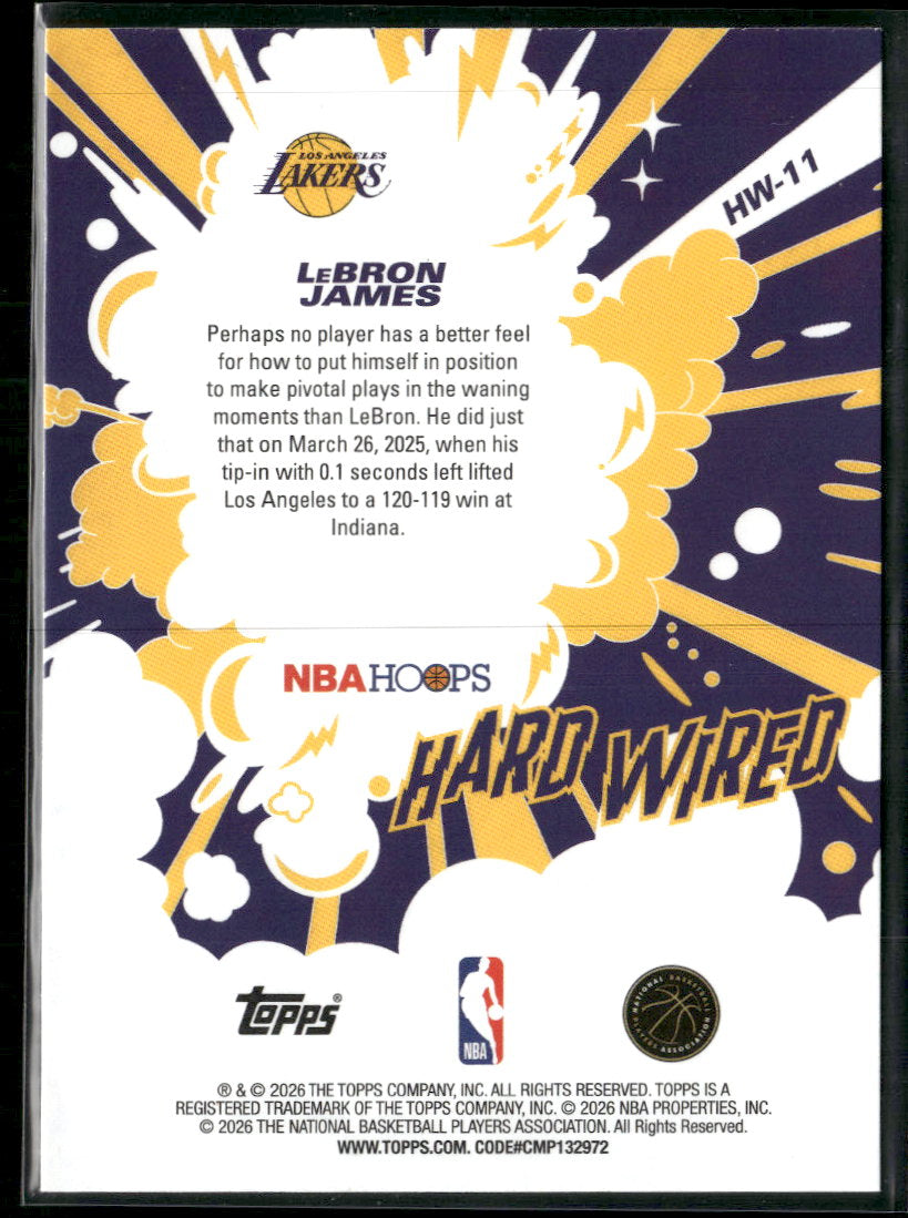 2025-26 Hoops Hard Wired Light Burst LeBron James #HW-11