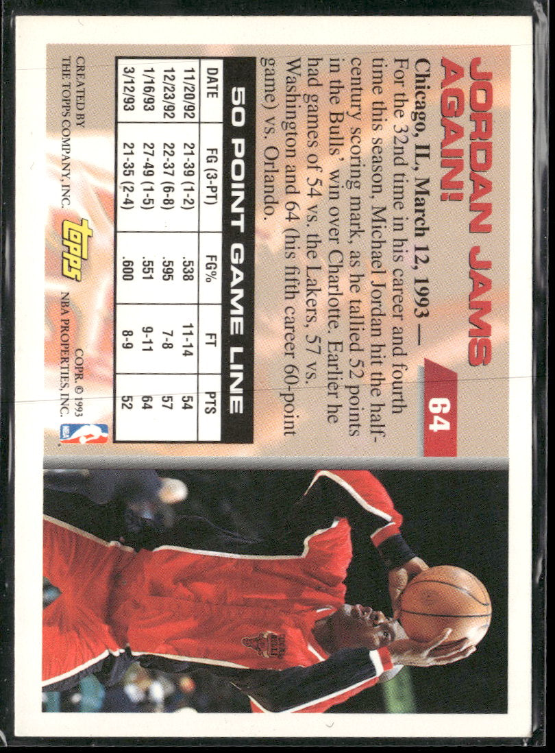 1993-94 Topps Gold Michael Jordan #64