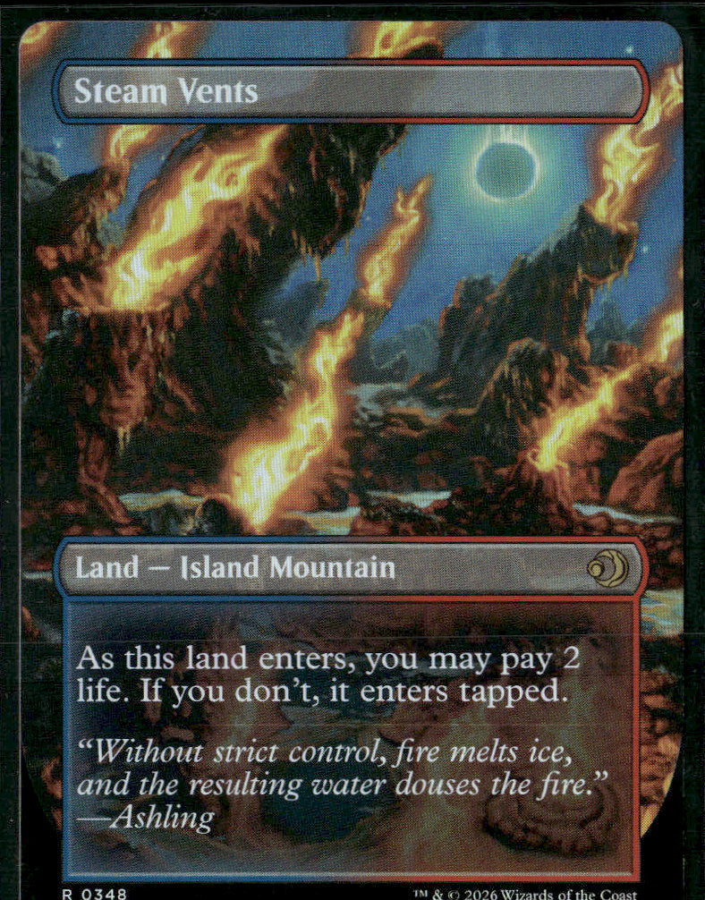 Lorwyn Eclipsed Steam Vents (Borderless) #348