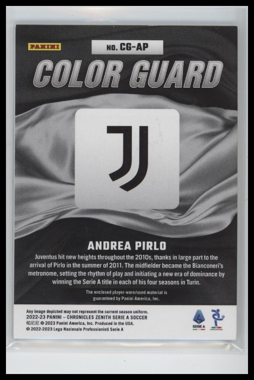 2022-23 Panini Chronicles - Zenith Color Guard Serie A Andrea Pirlo #/299 #CG-AP