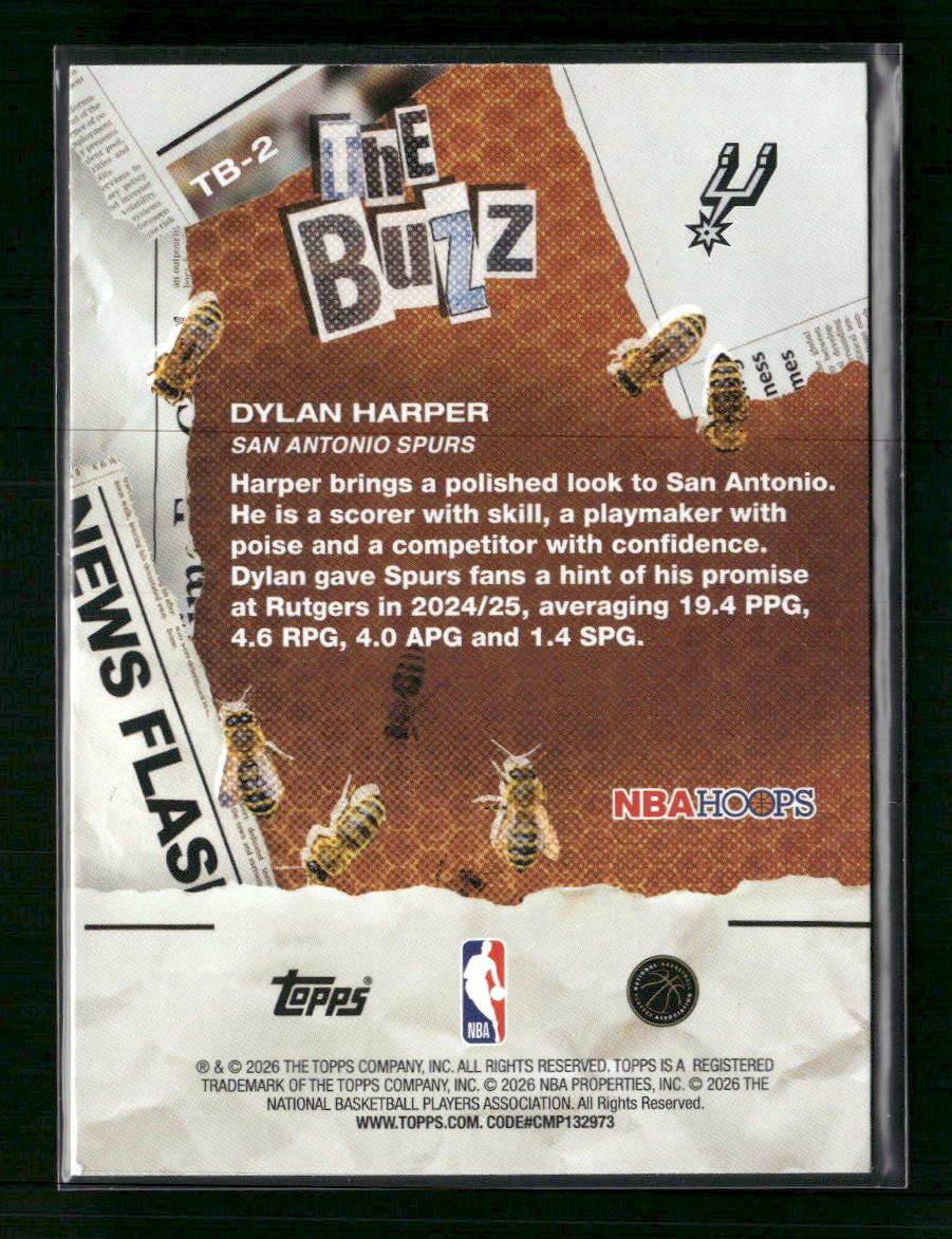 2025-26 Hoops The Buzz Green Hoops Nolan Traore #TB-19