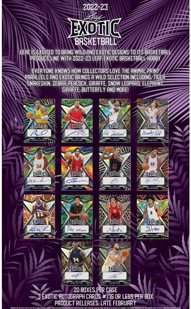 Caja de afición al baloncesto exótica Leaf 2022-23