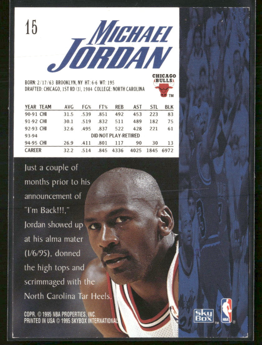 1995-96 SkyBox Premium Michael Jordan #15