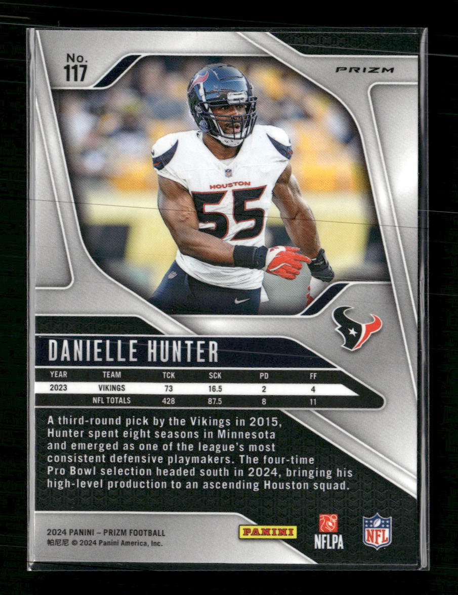 2024 Panini Prizm Black and Red Checker Danielle Hunter #117