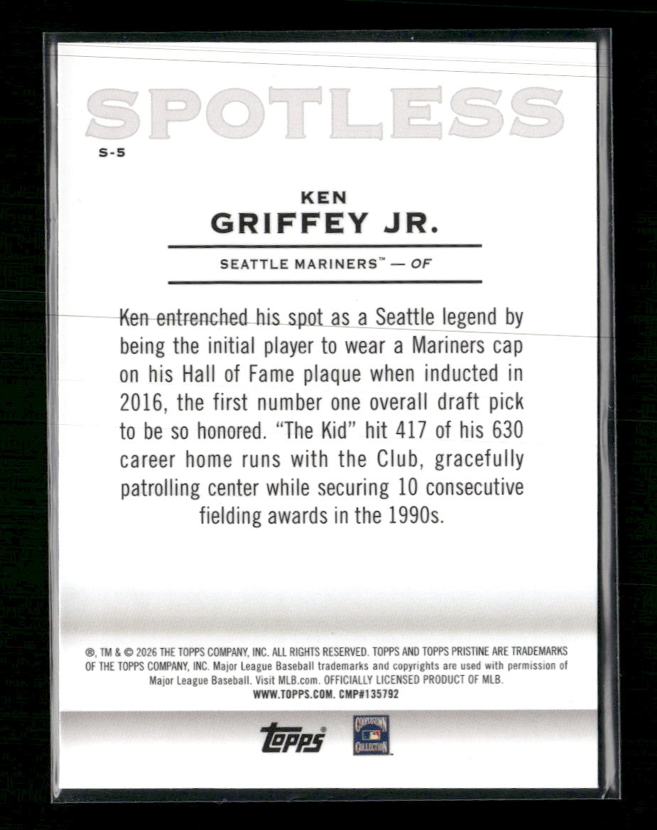 2026 Topps Pristine Spotless Ken Griffey Jr. #S-5