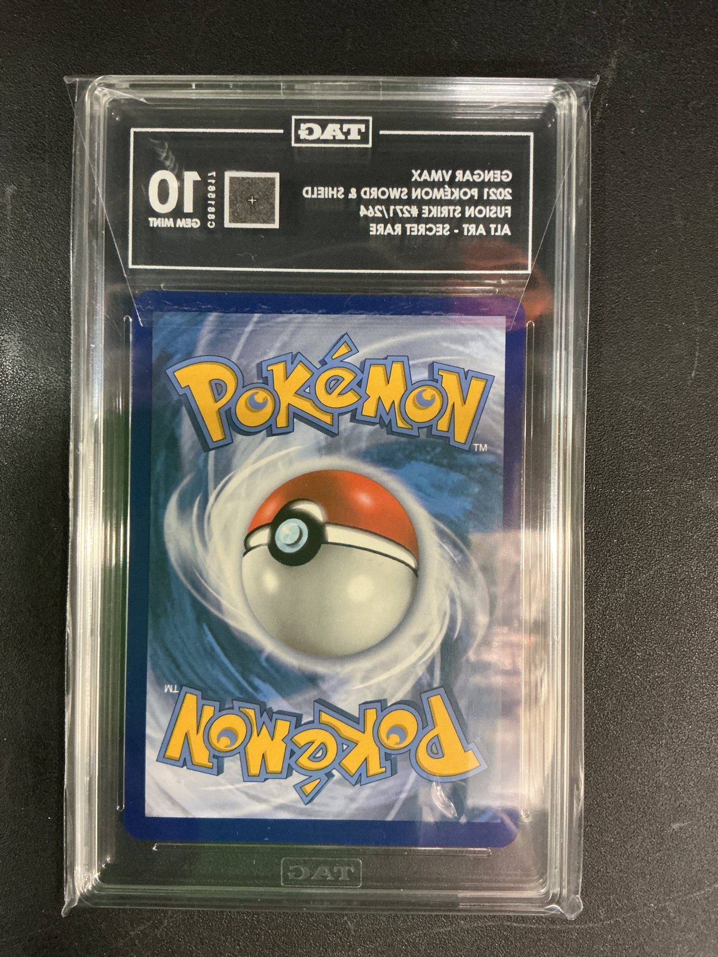 SWSH08: Fusion Strike Gengar VMAX (Alternate Art Secret) 10 TAG #271/264