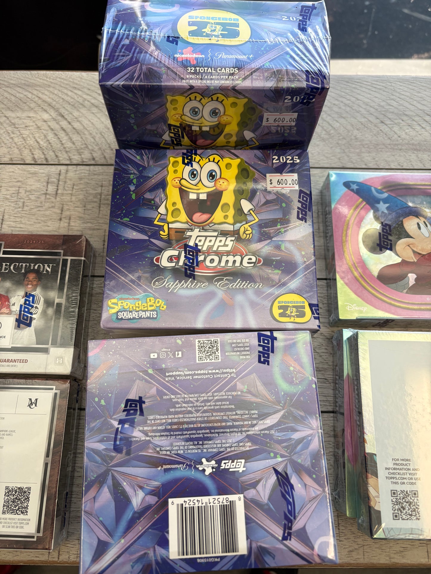 2025 Topps Chrome SpongeBob Sapphire Edition Hobby Box