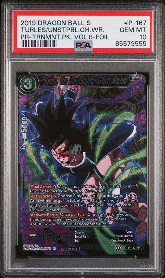 2019 DRAGON BALL SUPER TURLES/UNSTPBL.GH.WR. #P-167 - PSA 10