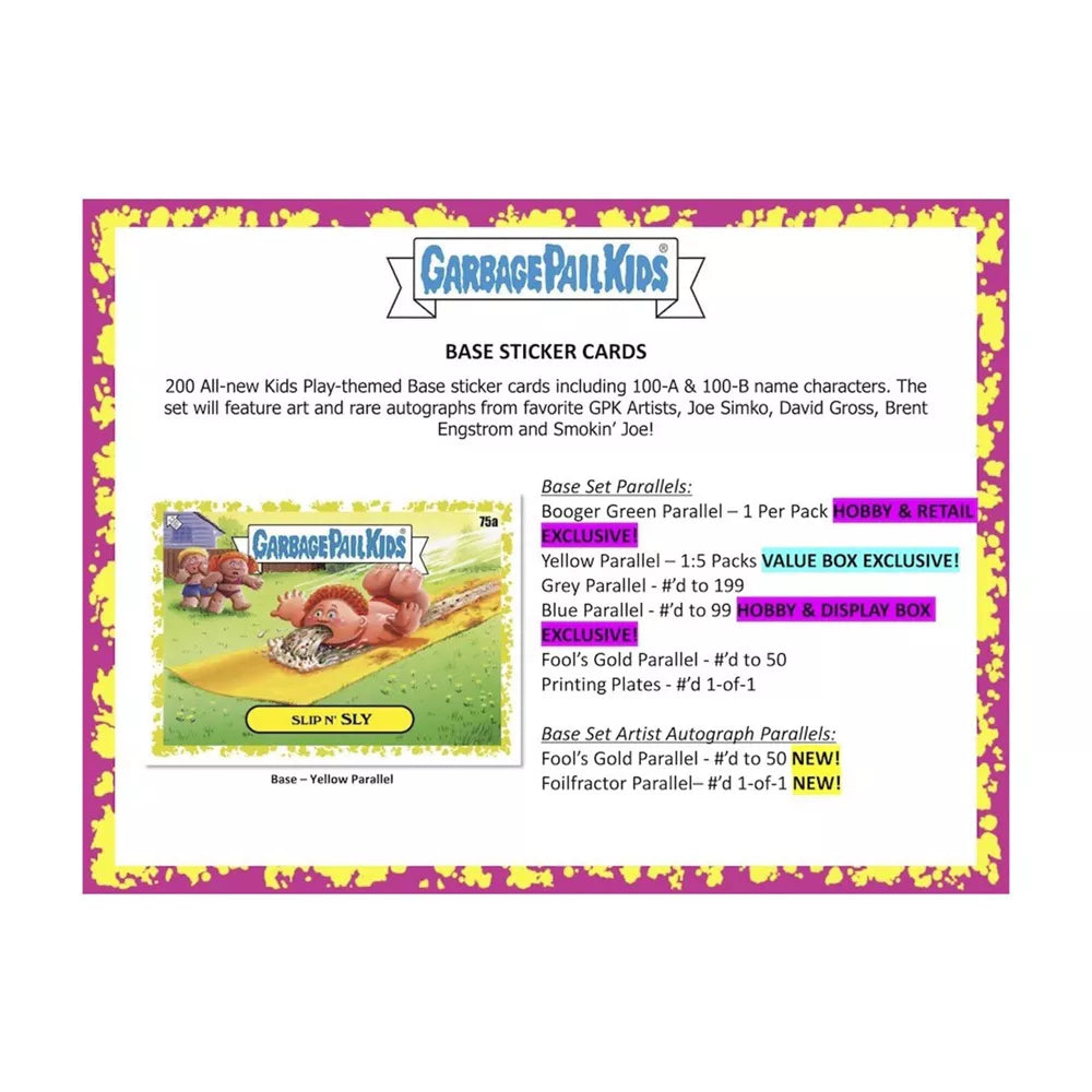 Garbage Pail Kids Series 1: Kids-At-Play 10-Pack Blaster Box (Topps 2024)