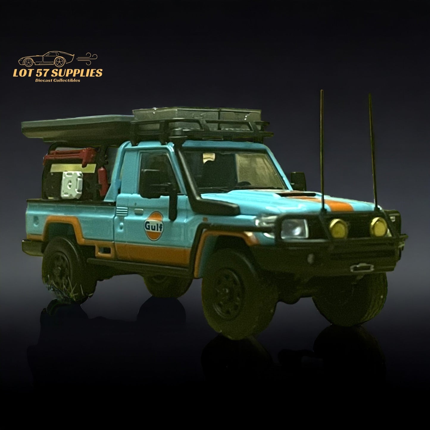 AutoBots Models Toyota Land Cruiser LC79 Gulf Livery 1:64