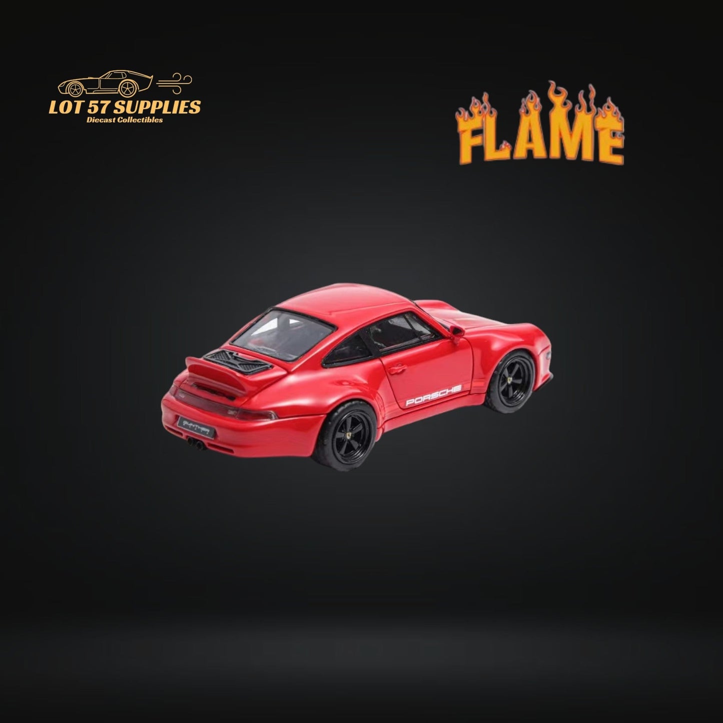 Flame Model Porsche 911 Gunther Werks 400R Solan Red 1:64