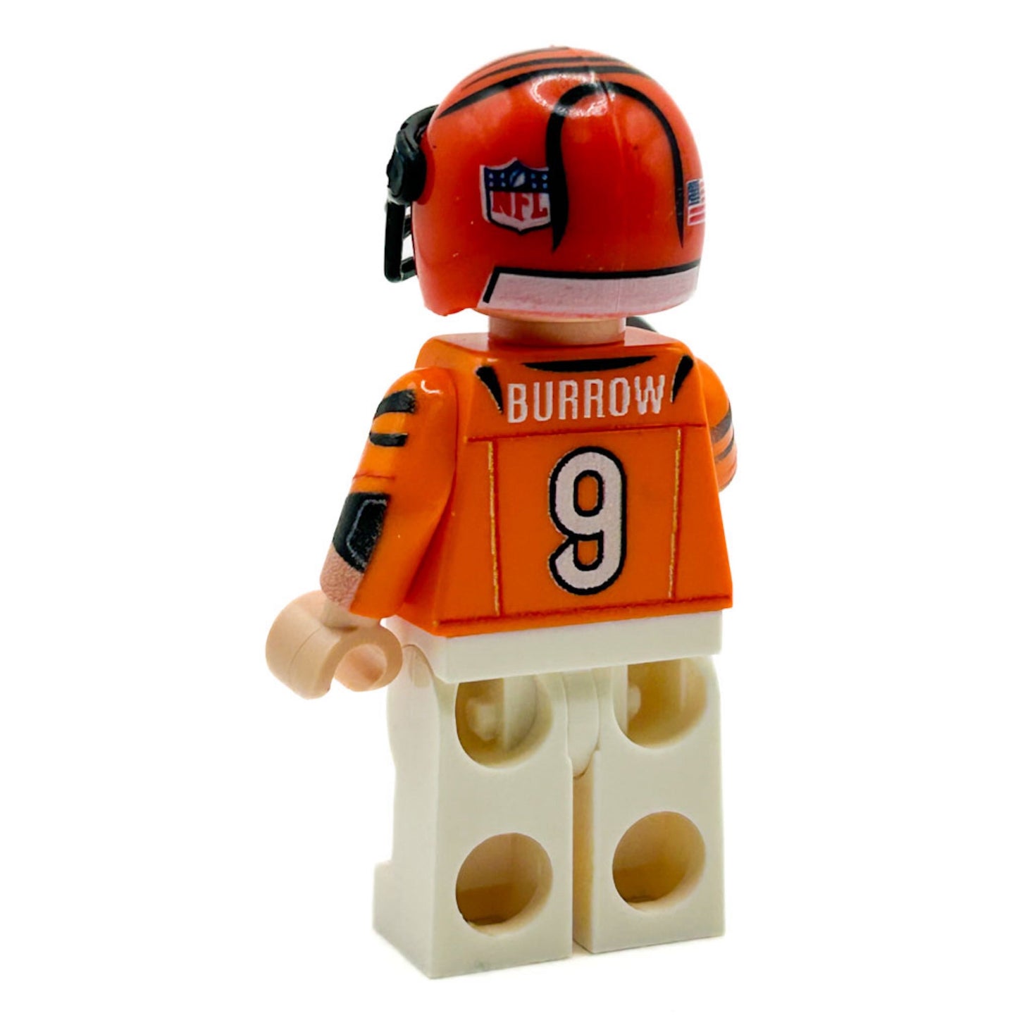 #9 QB Bengals Football Player Minifig - B3 Customs