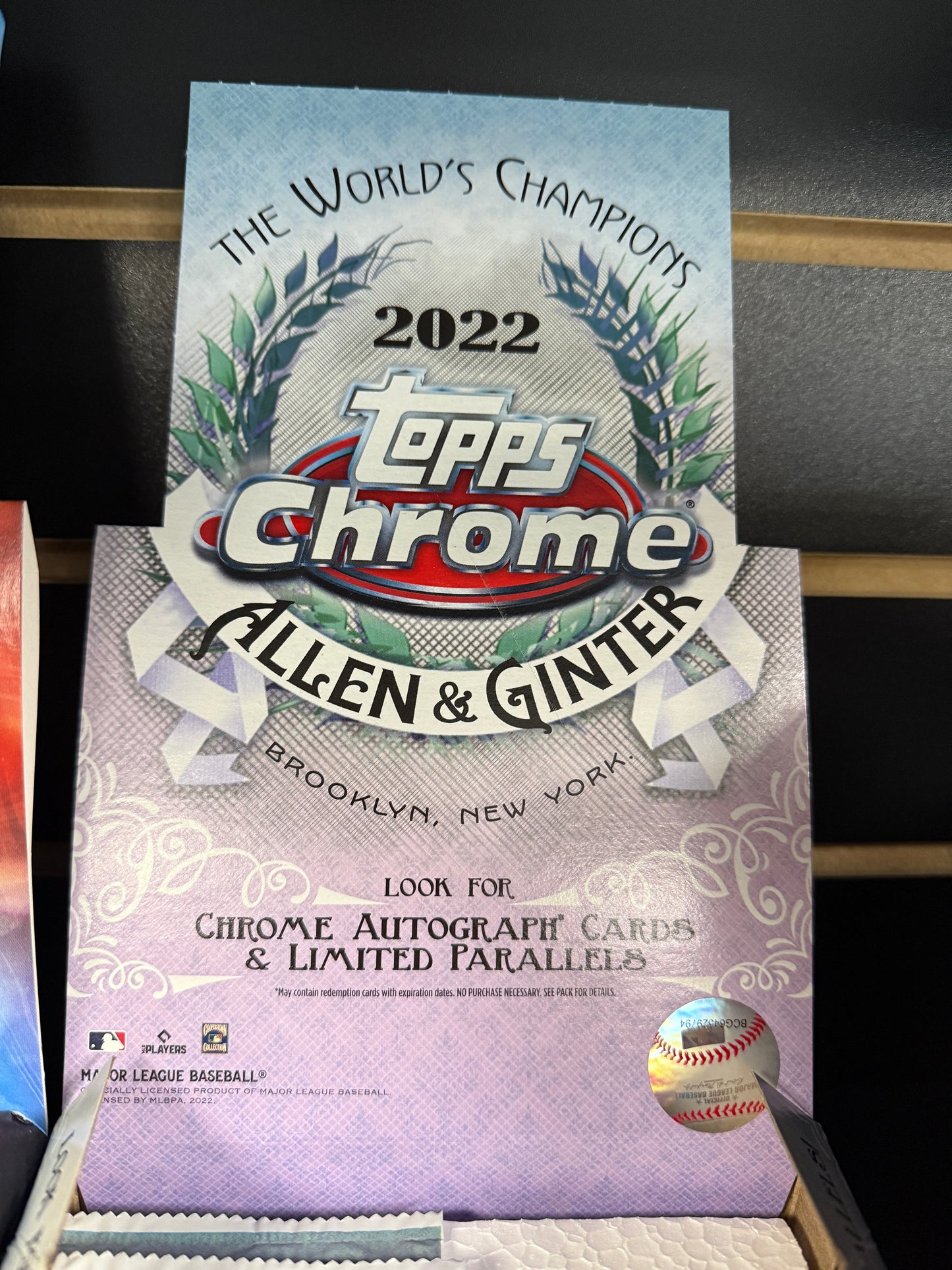 2022 Topps Allen & Ginter Chrome Baseball Hobby Box SINGLE PACK