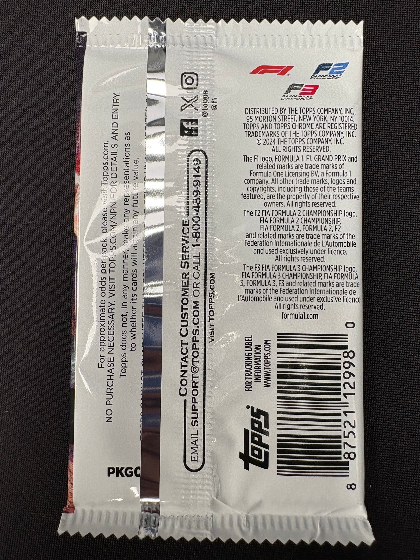 2024 Topps Chrome F1 Formula 1 Qualifying Lap Hobby Single Pack