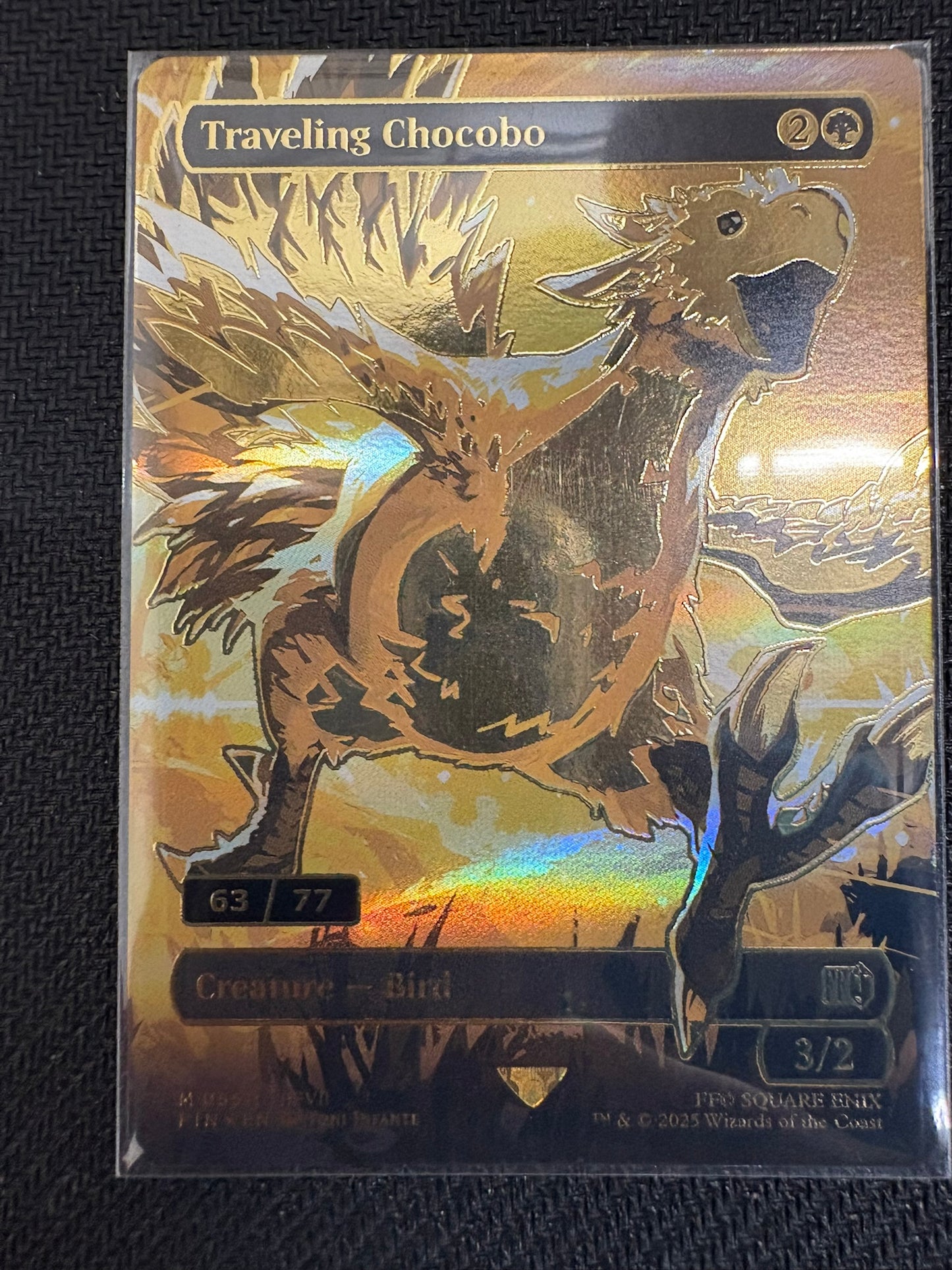 Golden Traveling Chocobo Serialized #63/77