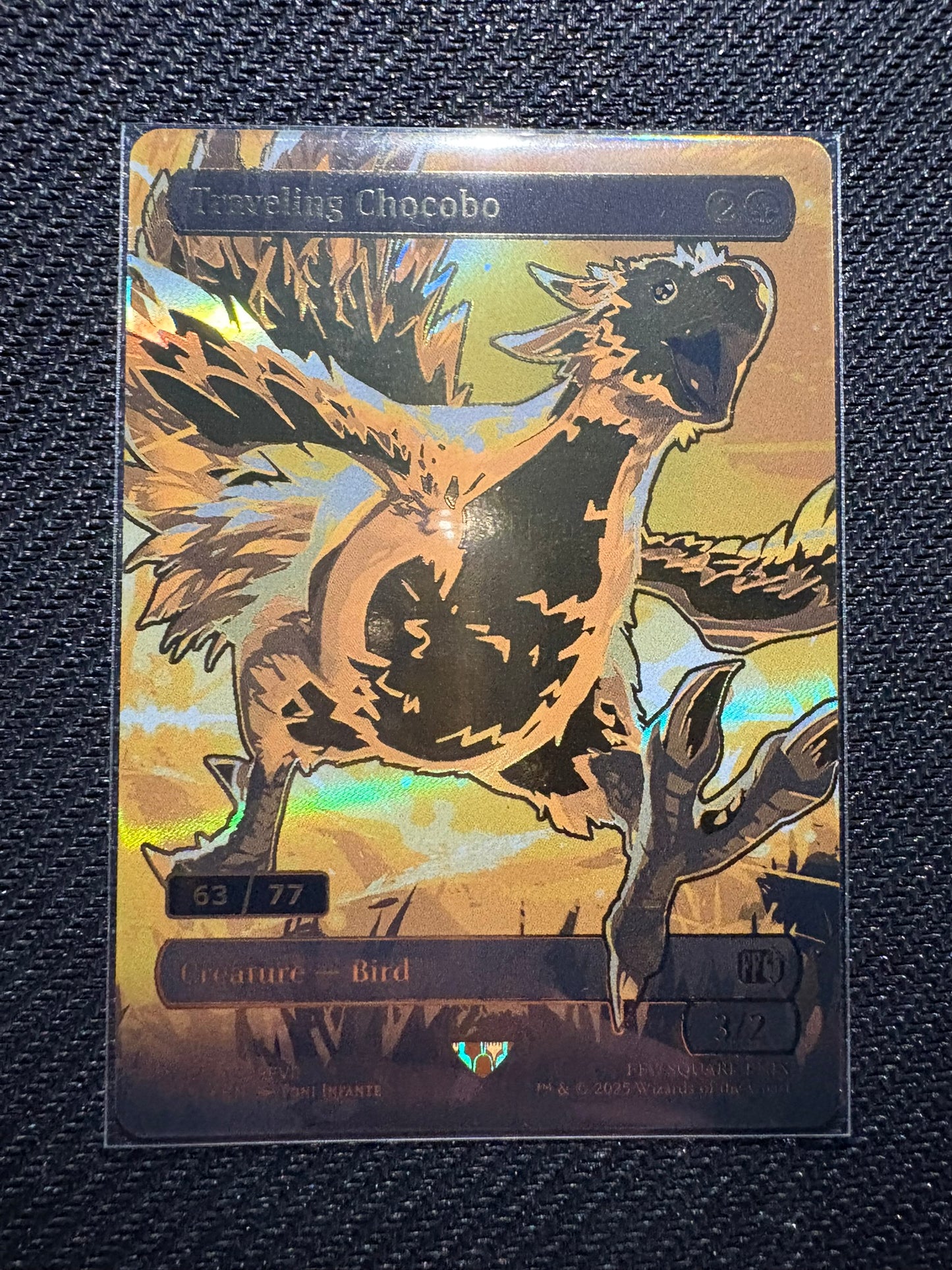 Golden Traveling Chocobo Serialized #63/77