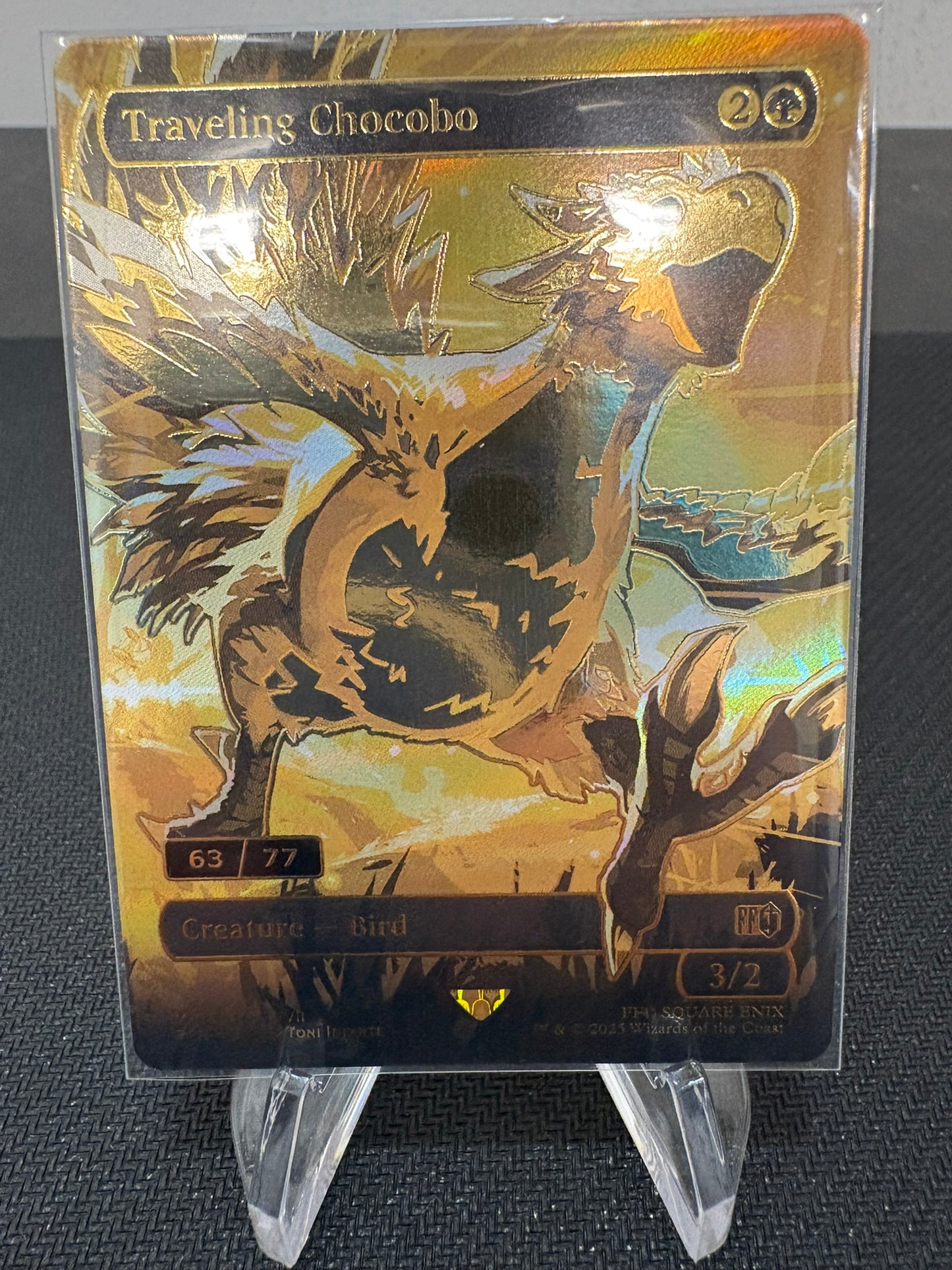 Golden Traveling Chocobo Serialized #63/77