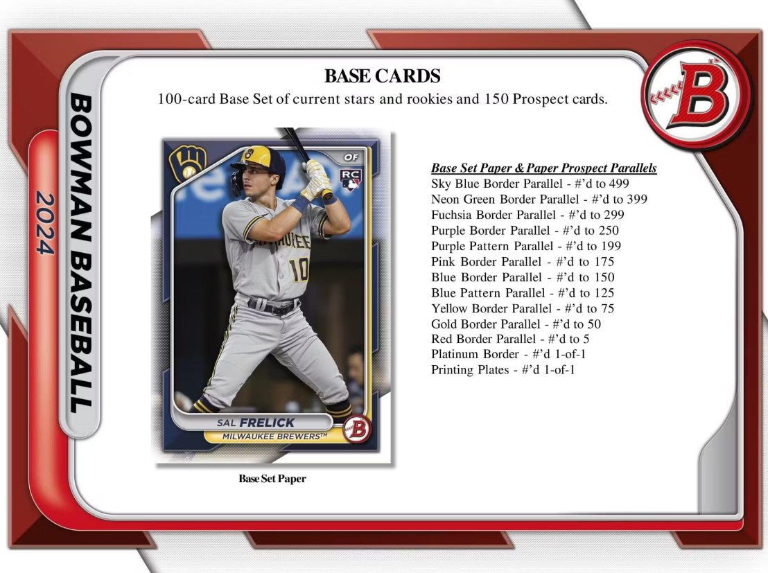 Caja gigante de béisbol Bowman Hobby 2024