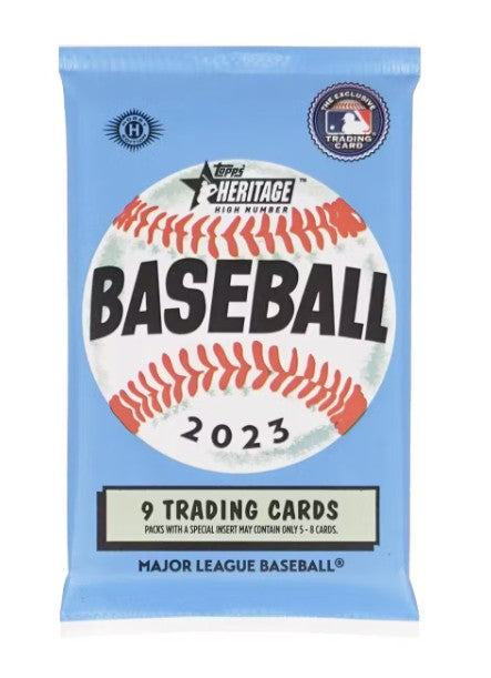 Caja de pasatiempos de béisbol de números altos Topps Heritage 2023