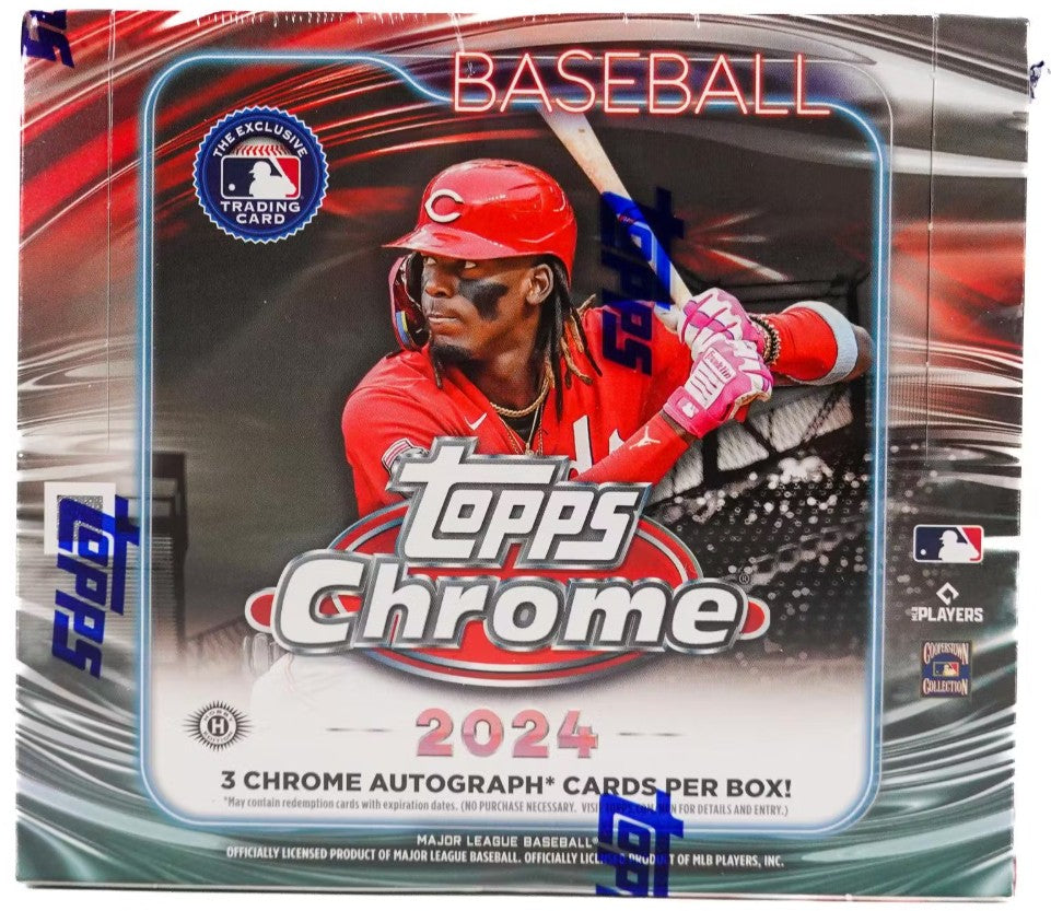 Caja gigante de pasatiempo de béisbol Topps Chrome 2024