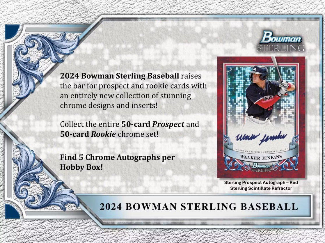 2024 年 Bowman Sterling 棒球爱好盒