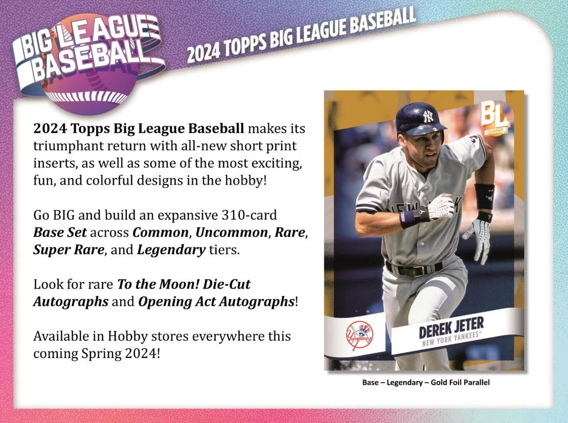 Caja de pasatiempos de béisbol de las Grandes Ligas de Topps 2024