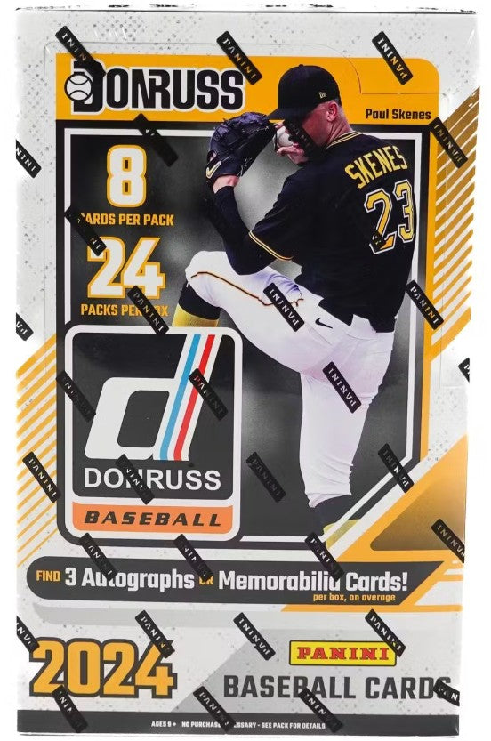 Caja de pasatiempos de béisbol Panini Donruss 2024