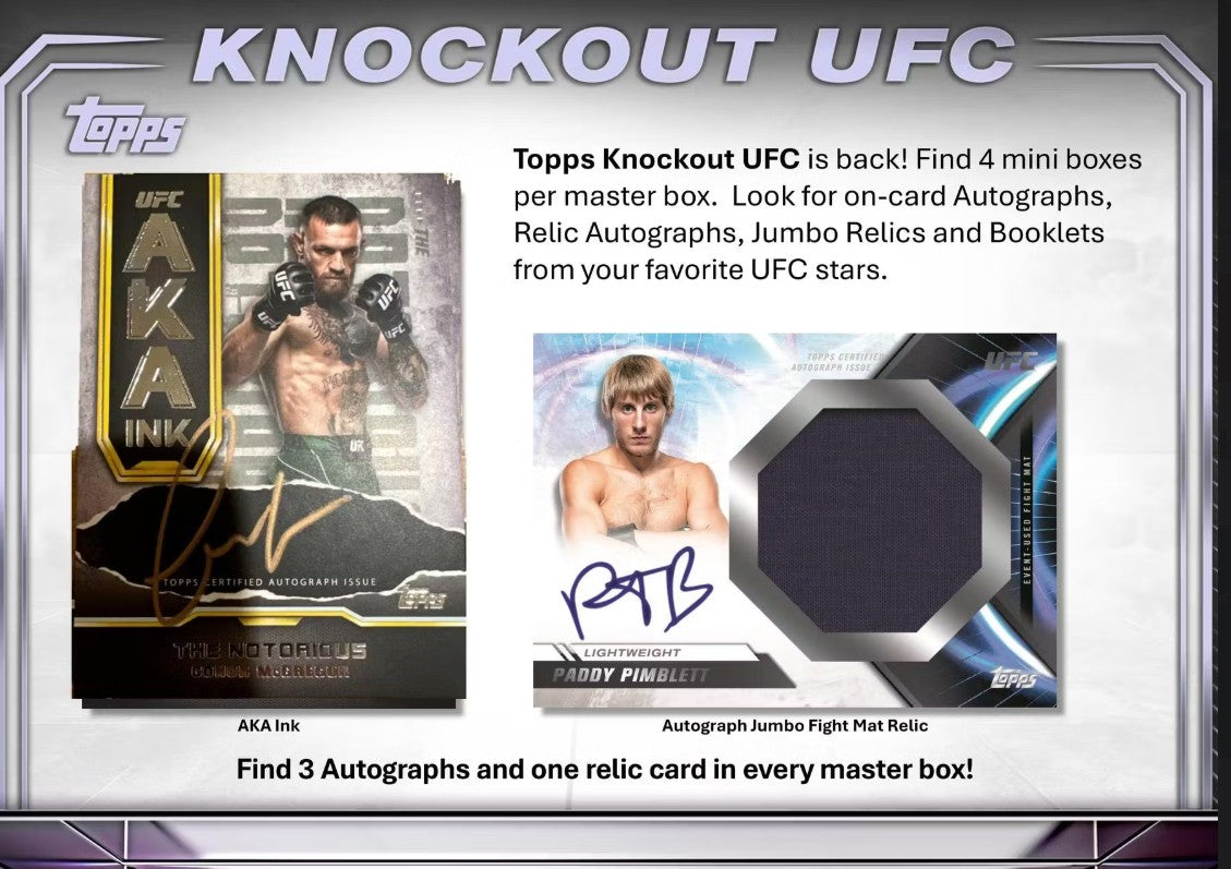 2024 年 Topps Knockout UFC 爱好盒
