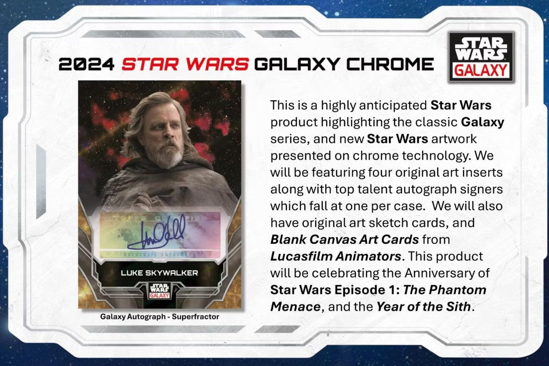 星球大战 Chrome Galaxy 爱好盒(Topps 2024)