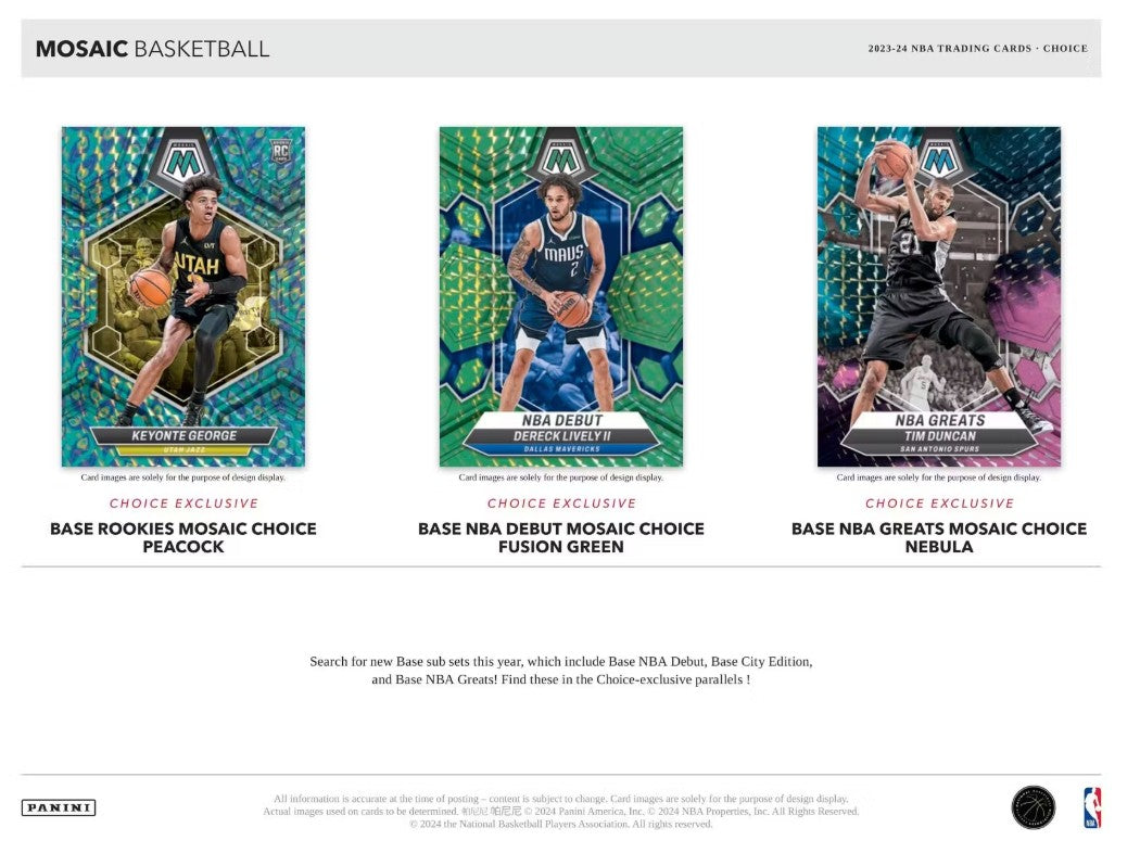 Caja de selección de baloncesto Panini Mosaic 2023/24