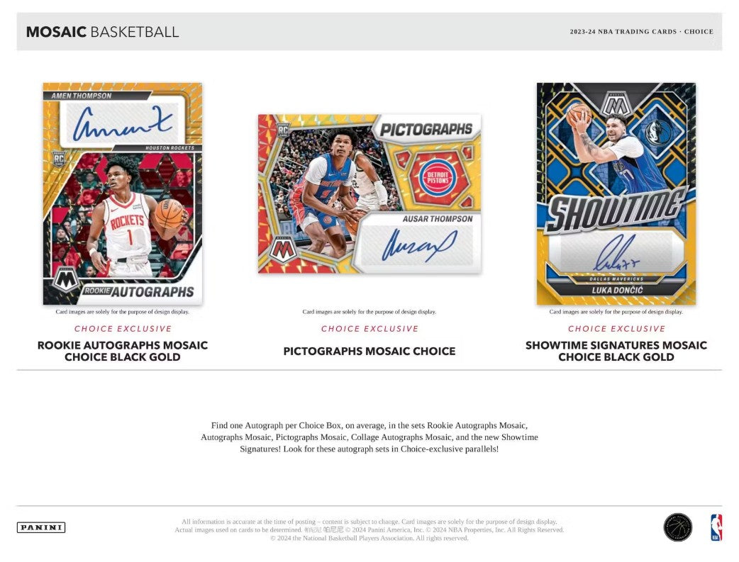Caja de selección de baloncesto Panini Mosaic 2023/24