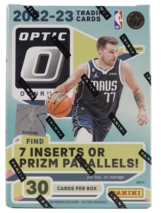 Caja de 6 balones de baloncesto Hobby Blaster Panini Donruss Optic 2022/23 (¡Prizms Shock verdes!)