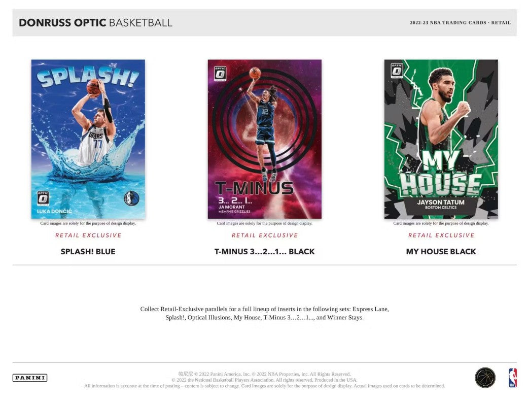 Caja de 6 balones de baloncesto Hobby Blaster Panini Donruss Optic 2022/23 (¡Prizms Shock verdes!)